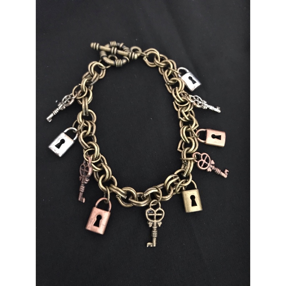 Lock & Key charm bracelet.